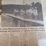 À la baignade au camp d'été