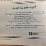 Salut au courage!